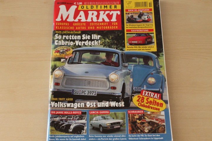 Deckblatt Oldtimer Markt (10/2004)